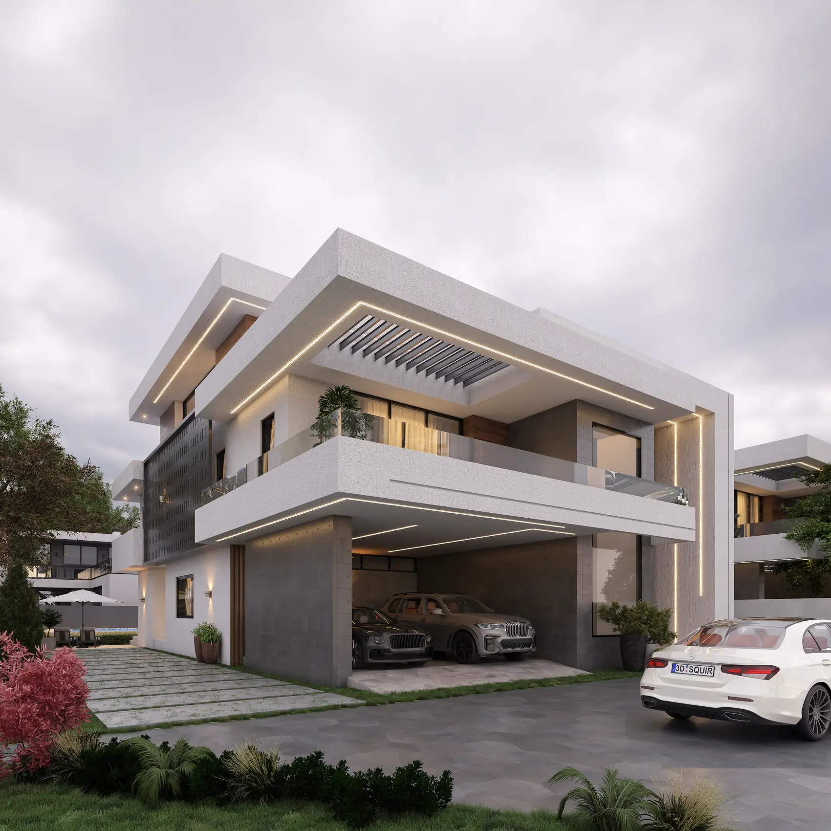 Cantilever House, Private residence — view