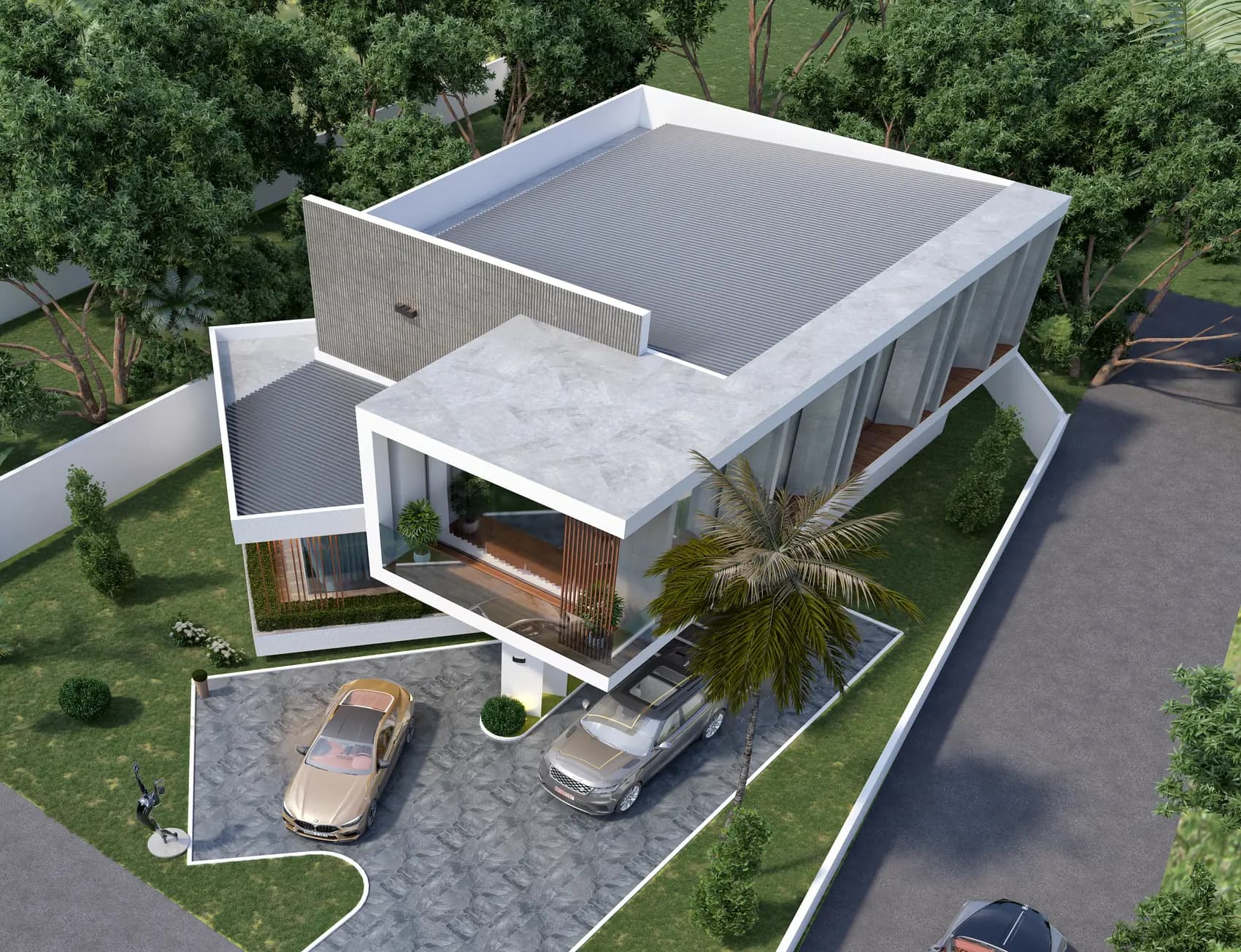 Allenian House, Private residence — view