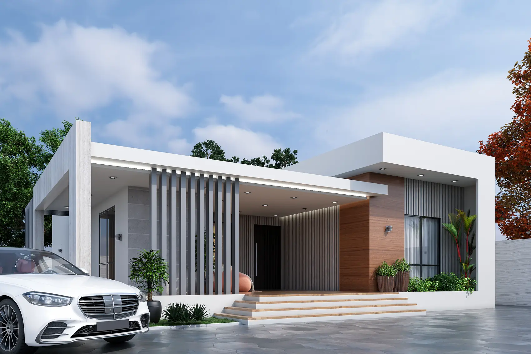 Allenian House, Private residence — view