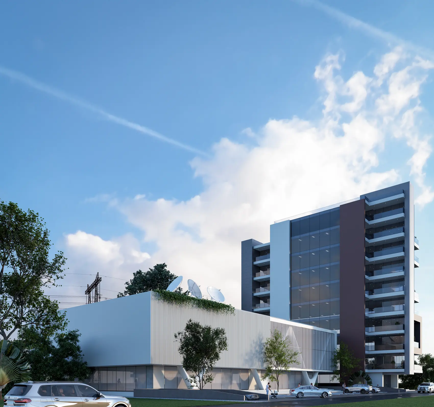 Cinnamon Tower, Mixed use tower in Kumasi Airport City — view