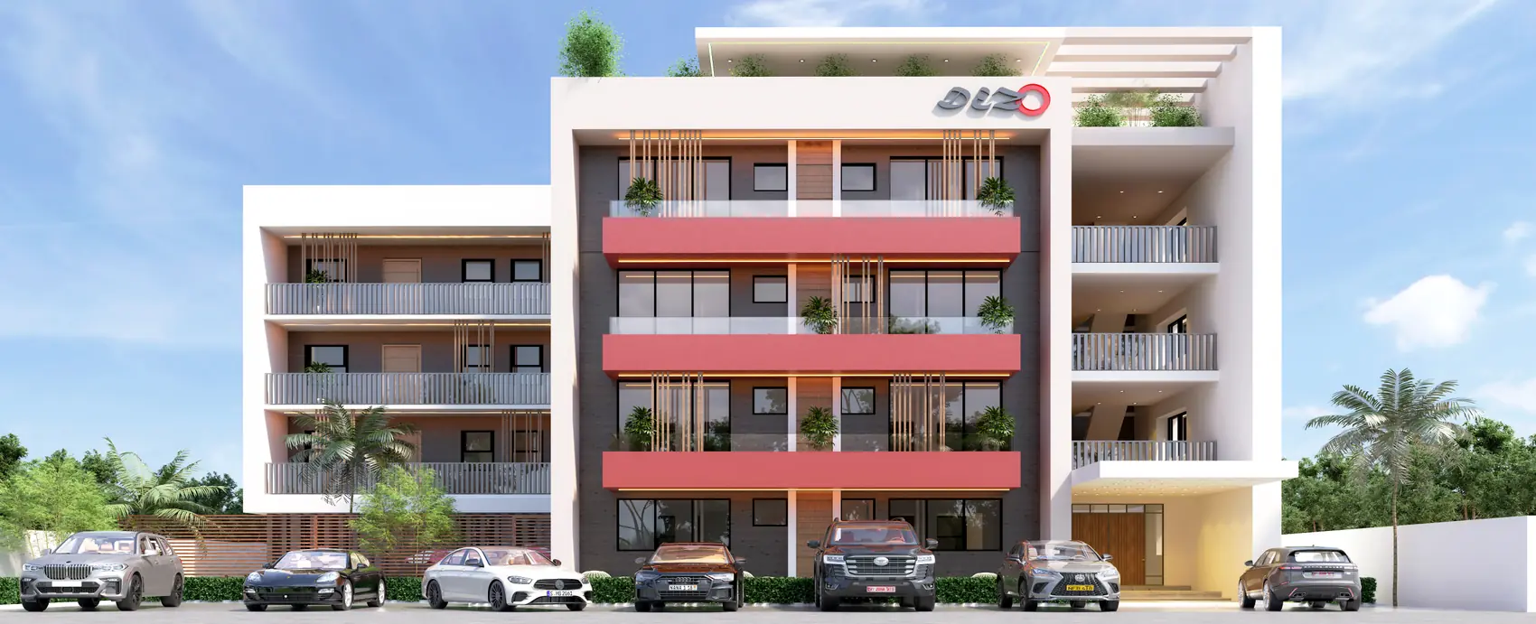 Dizo Apartments, Apartments — view