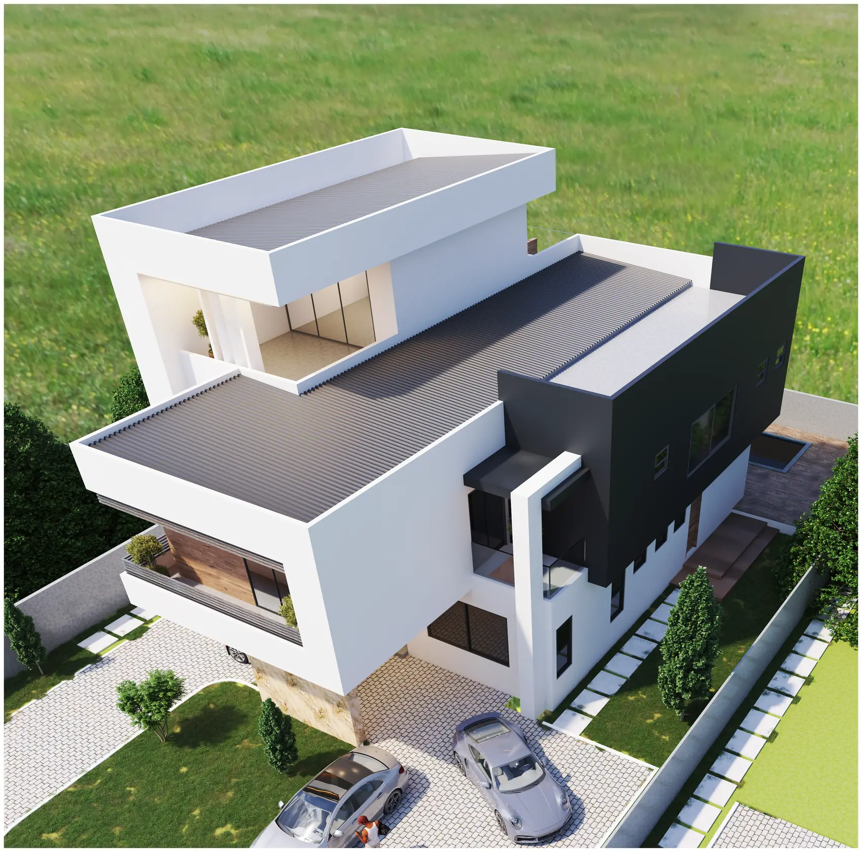 Emmahill, Private residence — aerial view
