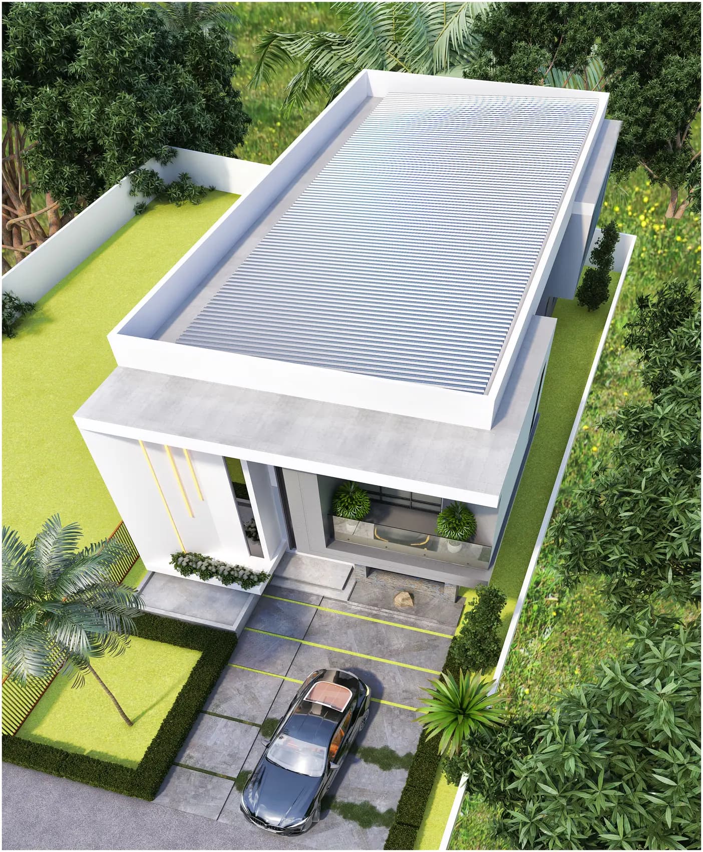 The Frame House, Private residence — view