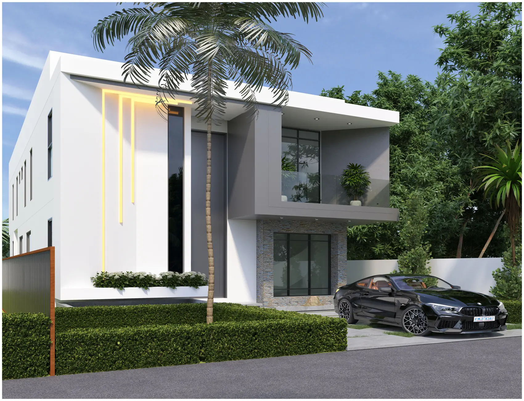 The Frame House, Private residence — view