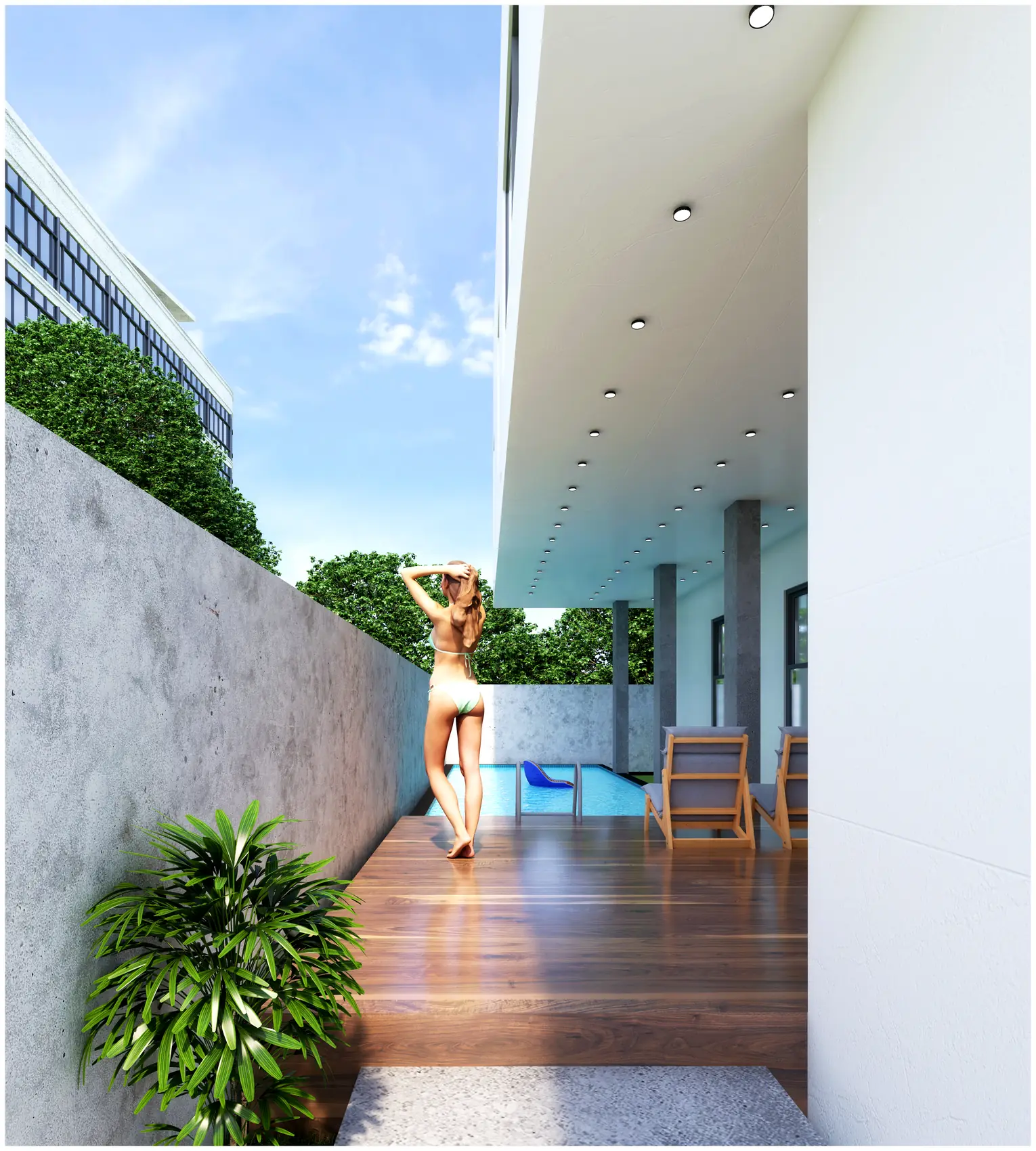 The Frame House, Private residence — view