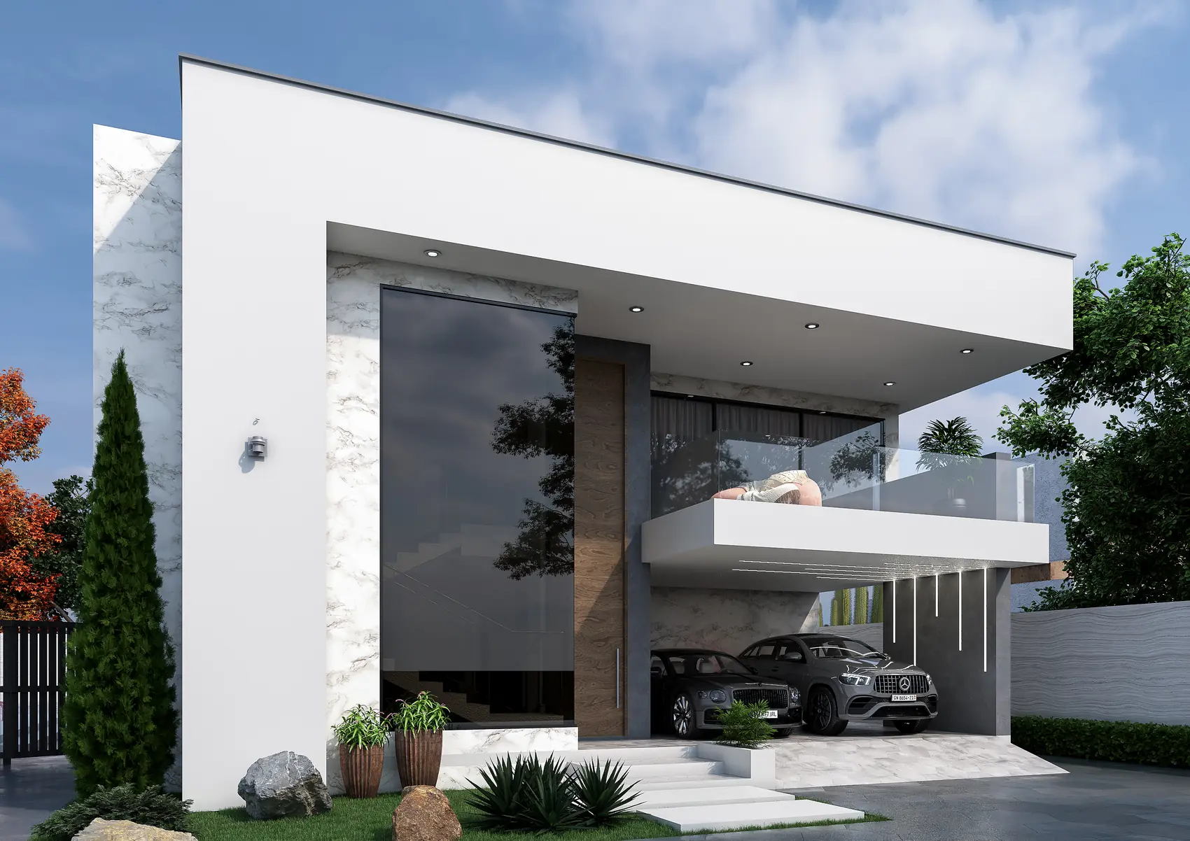 The Frame House, Private residence — view