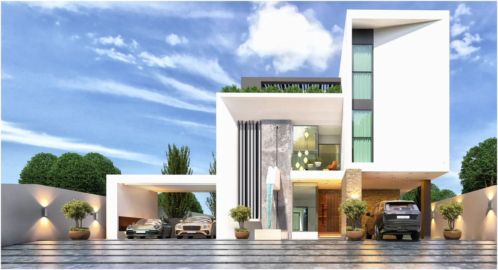 Gaucho House, Private residence — view