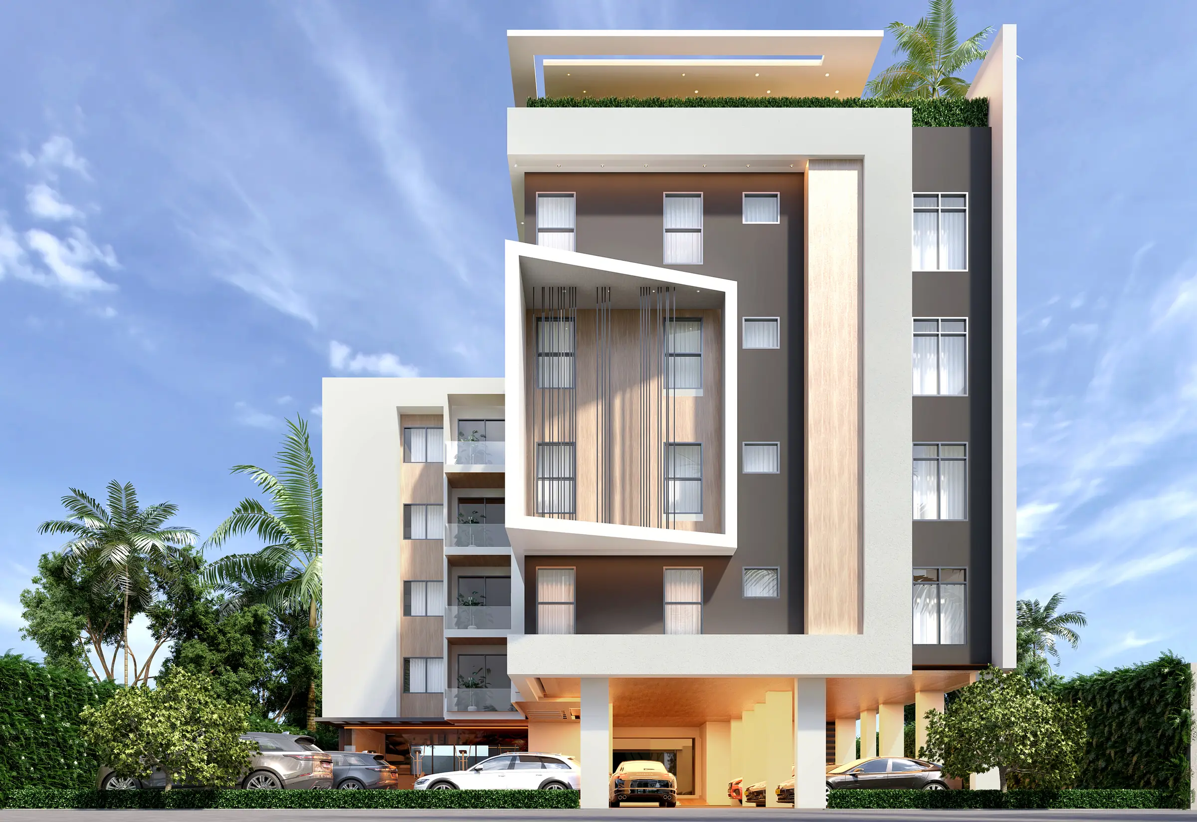 Kanda Apartments, Apartments with rooftop lounge in Kanda, Accra