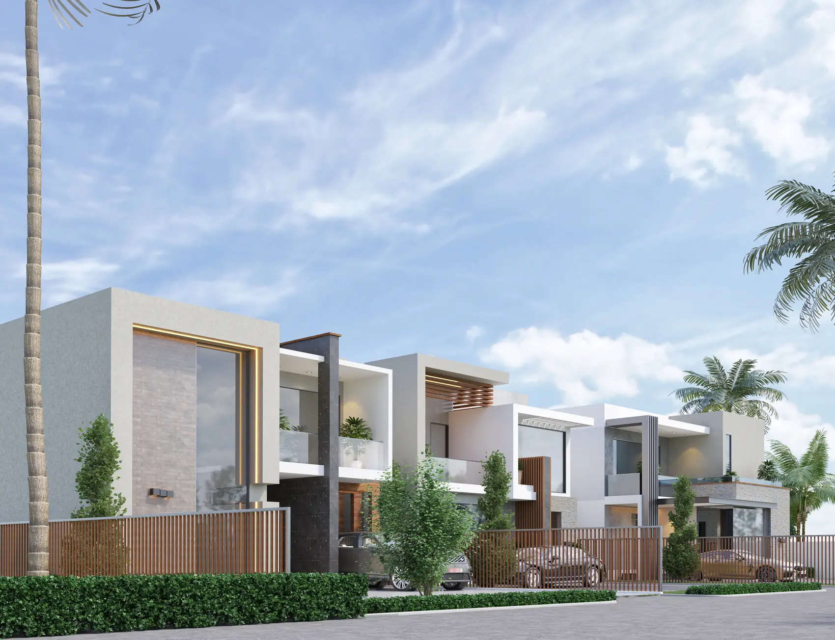 Lakeside Estates, Housing development — side elevation