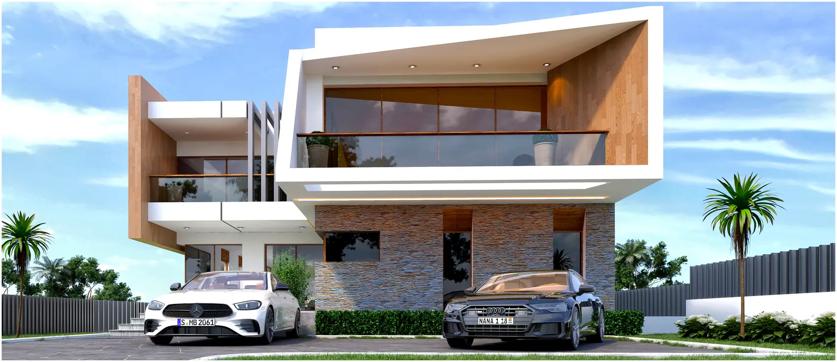 The Loggia House, Private residence in Kwabenya, Accra — view
