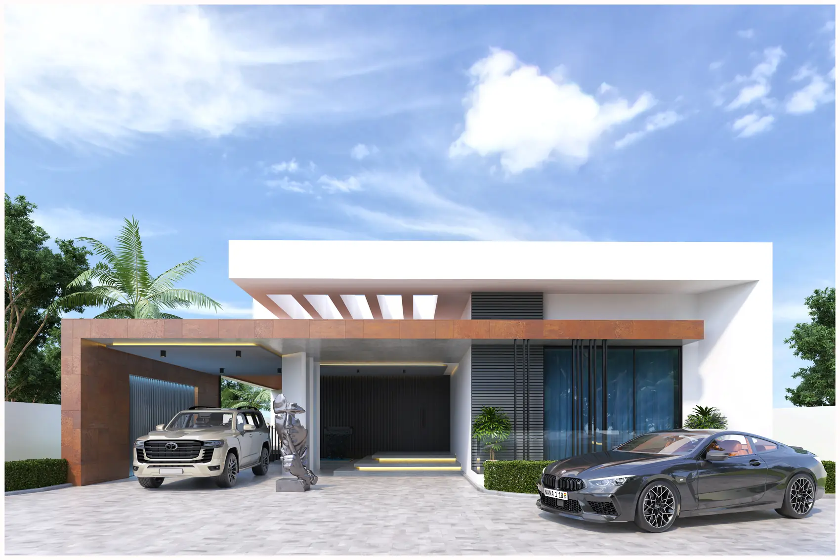 Marble Portal, Private residence in Between Accra and Tema — view