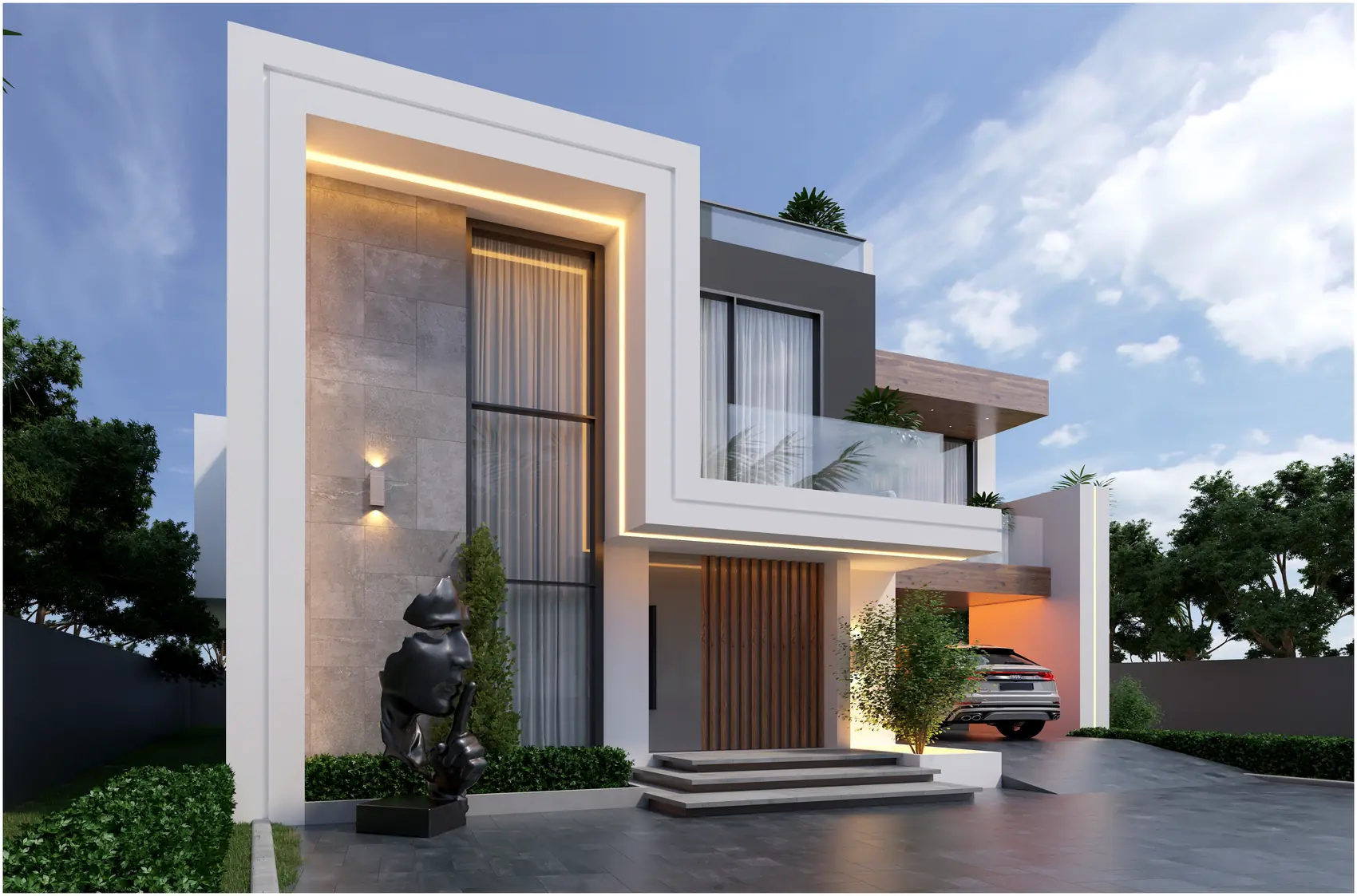 Marble Portal, Private residence in Between Accra and Tema — view