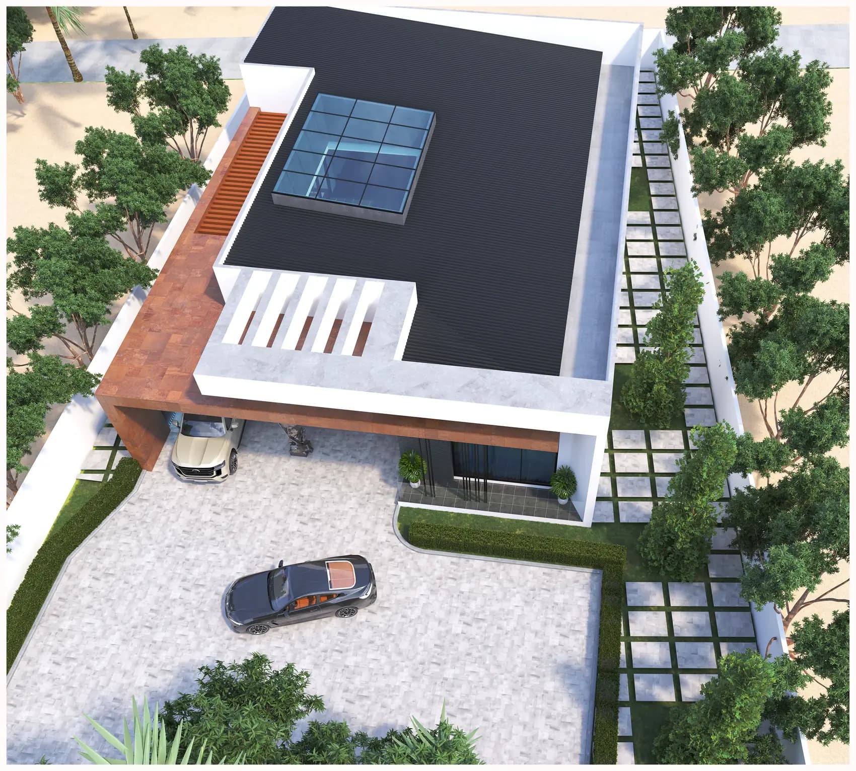 Marble Portal, Private residence in Between Accra and Tema — view