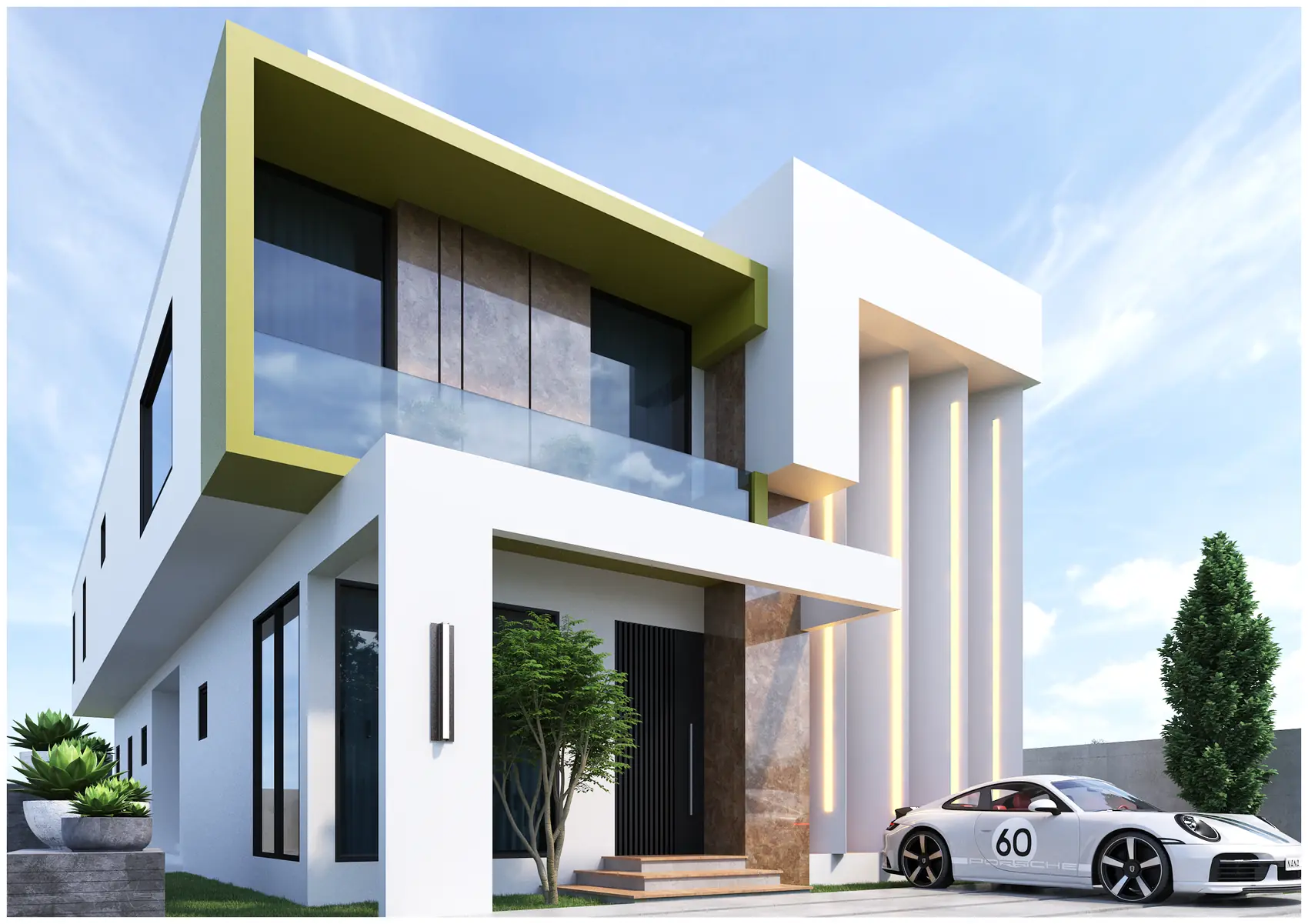 Olive House, Private residence — view