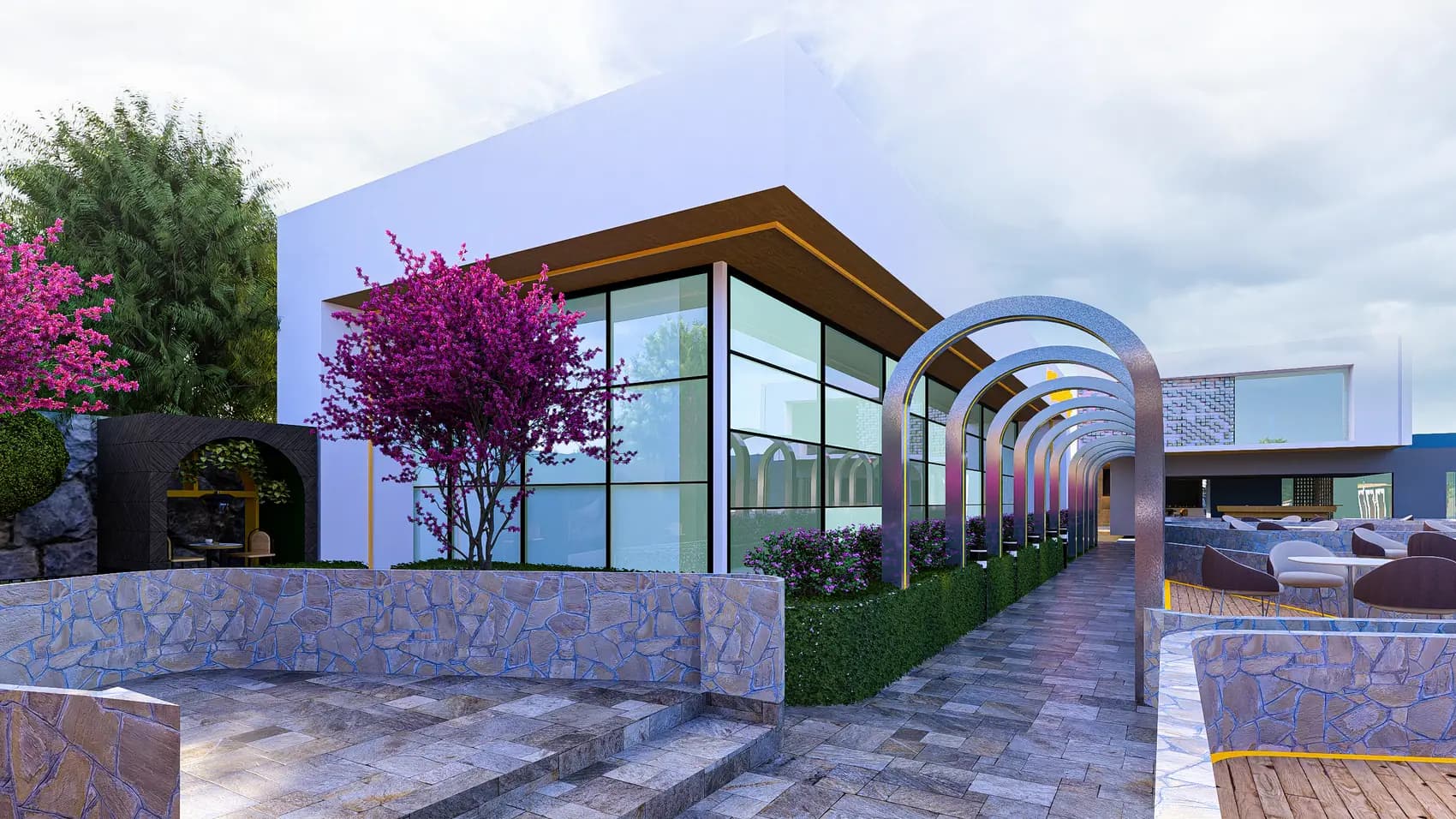 Pepe Gardens, Leisure and hospitality — view