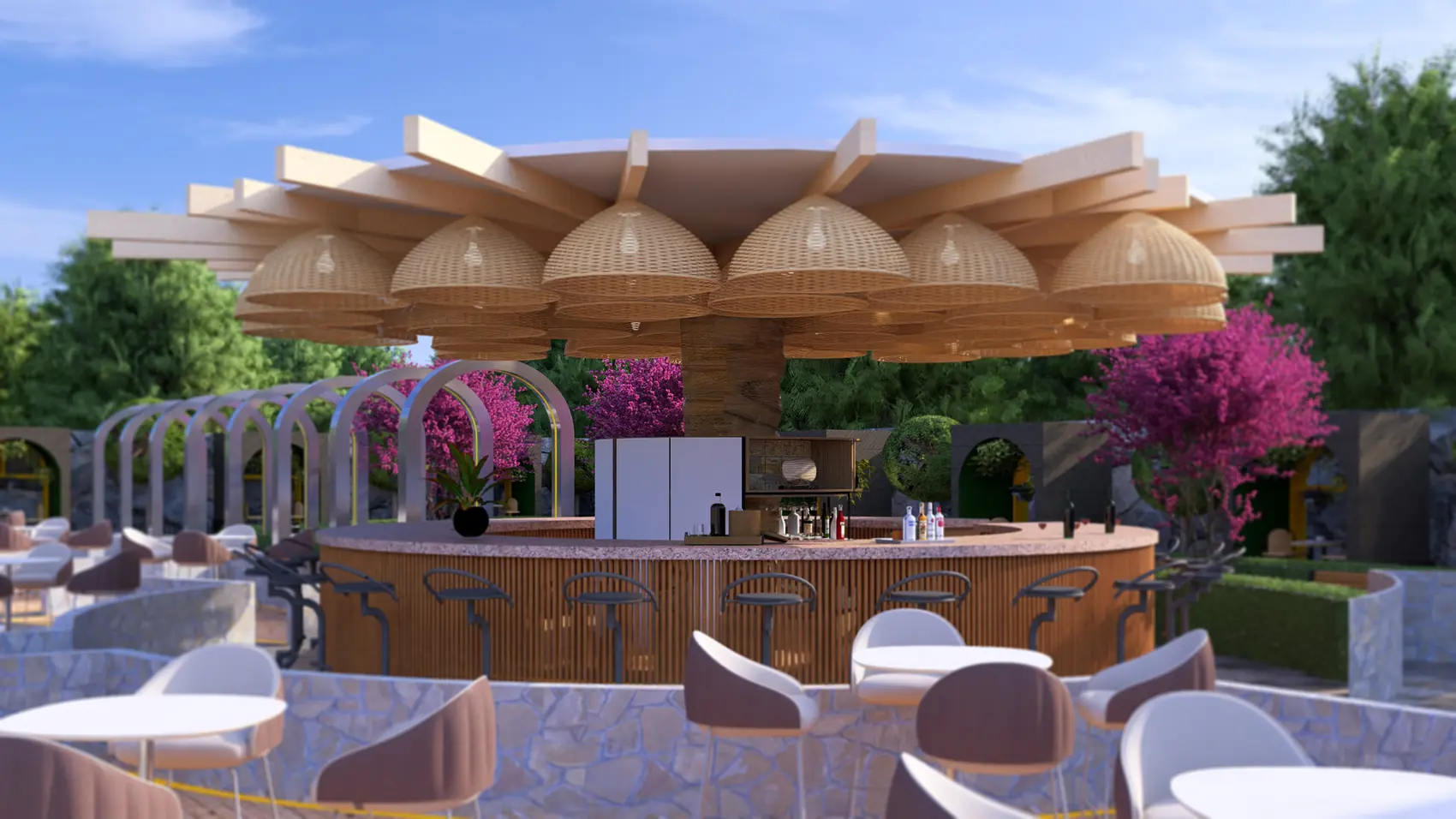 Pepe Gardens, Leisure and hospitality — view