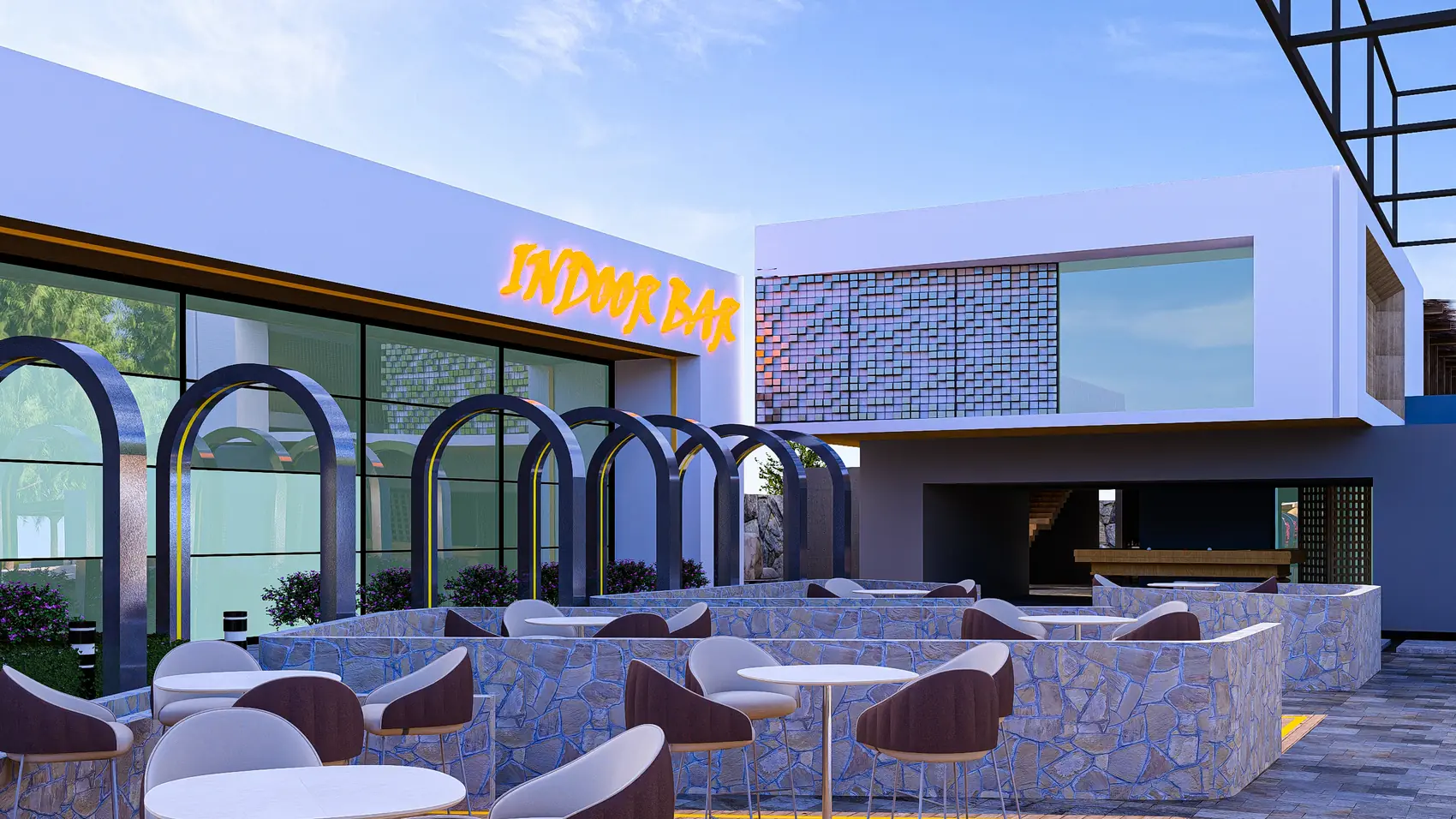 Pepe Gardens, Leisure and hospitality — view