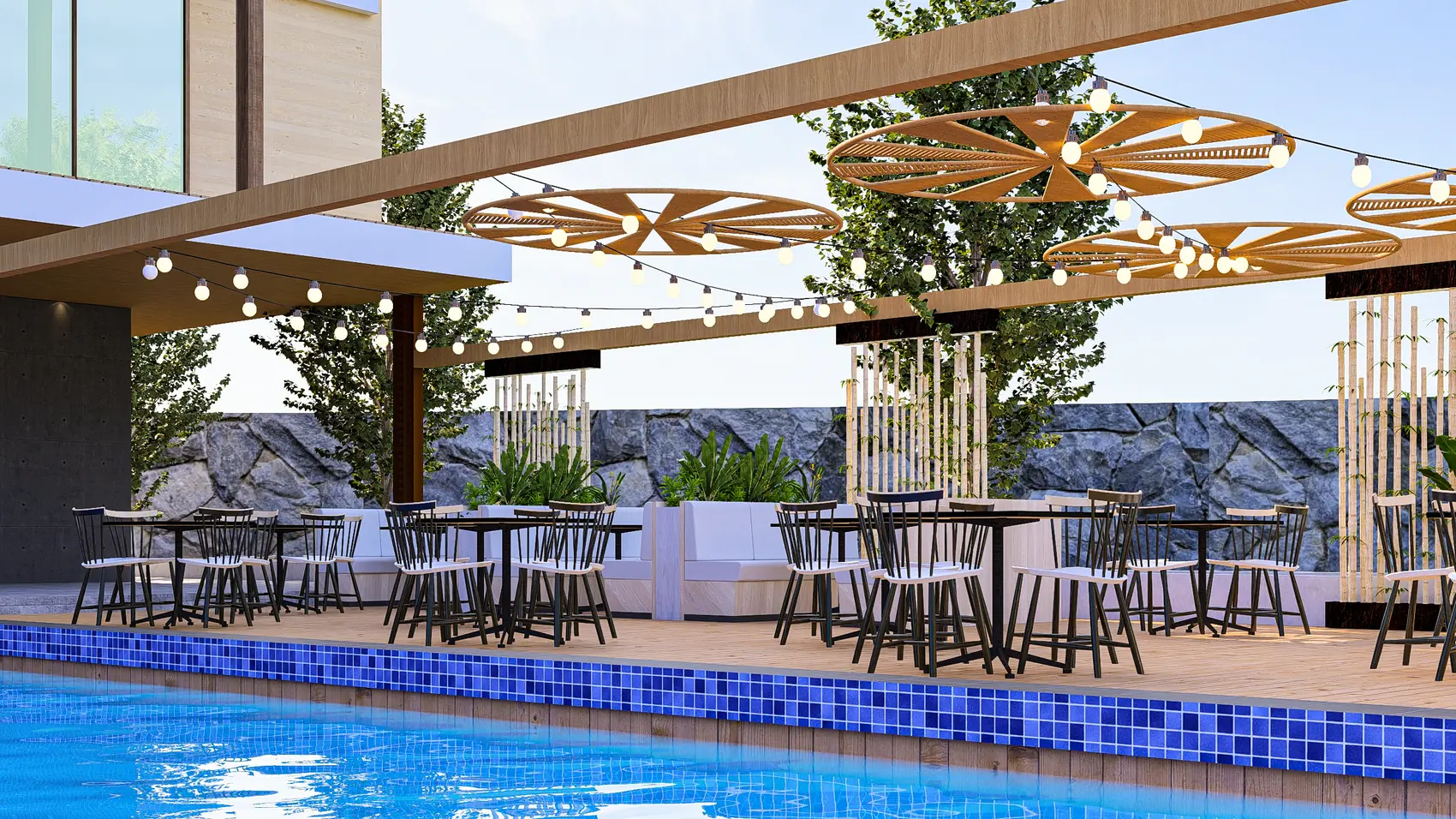 Pepe Gardens, Leisure and hospitality — view