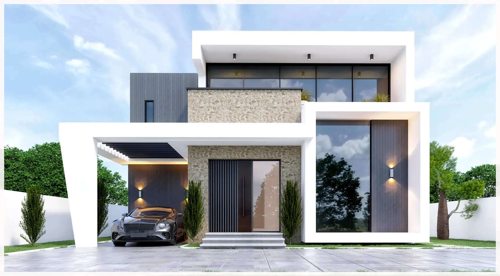 The Porthole House, Private residence in Amasaman, Accra — view