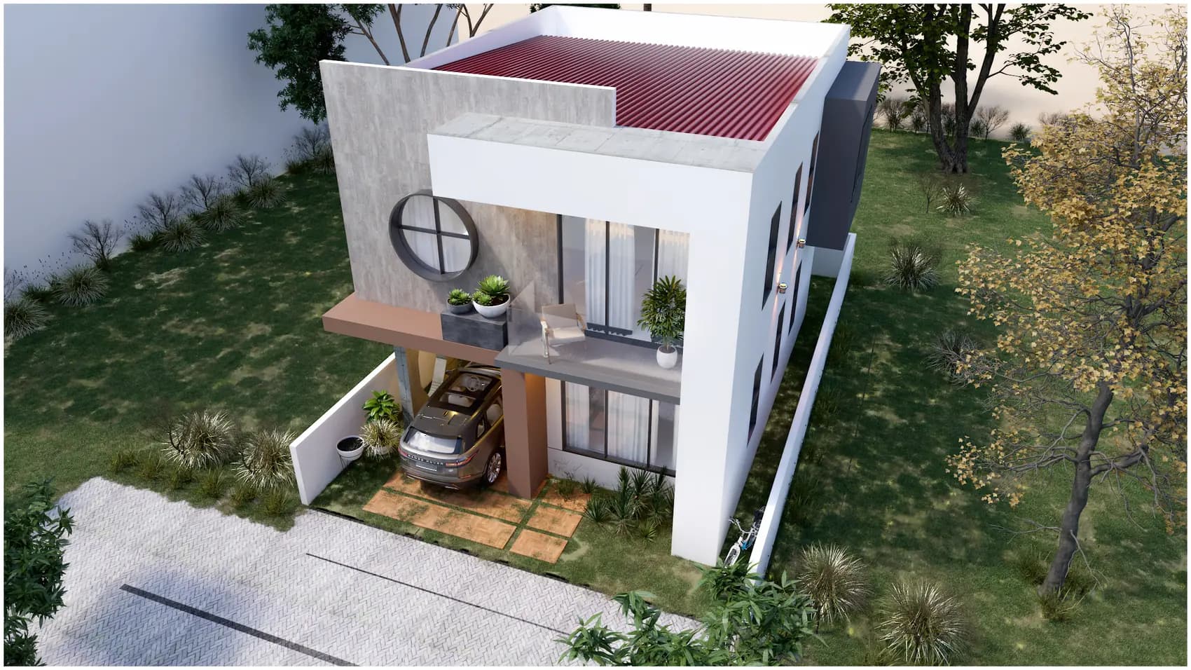 The Porthole House, Private residence in Amasaman, Accra — view