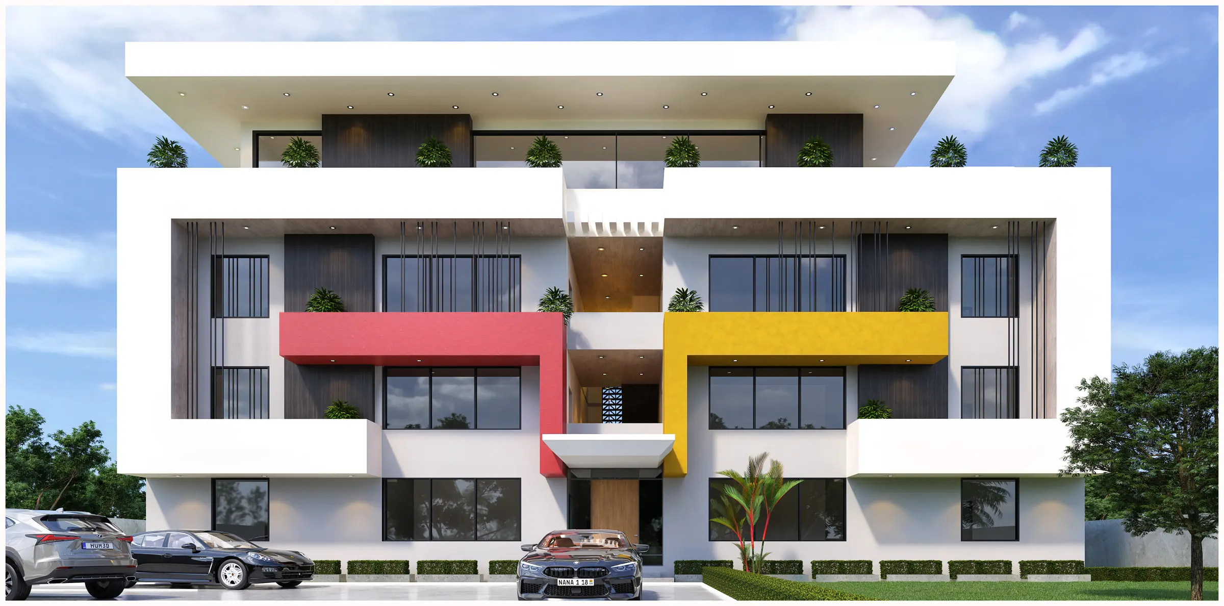 Ribbon Apartments, Apartments