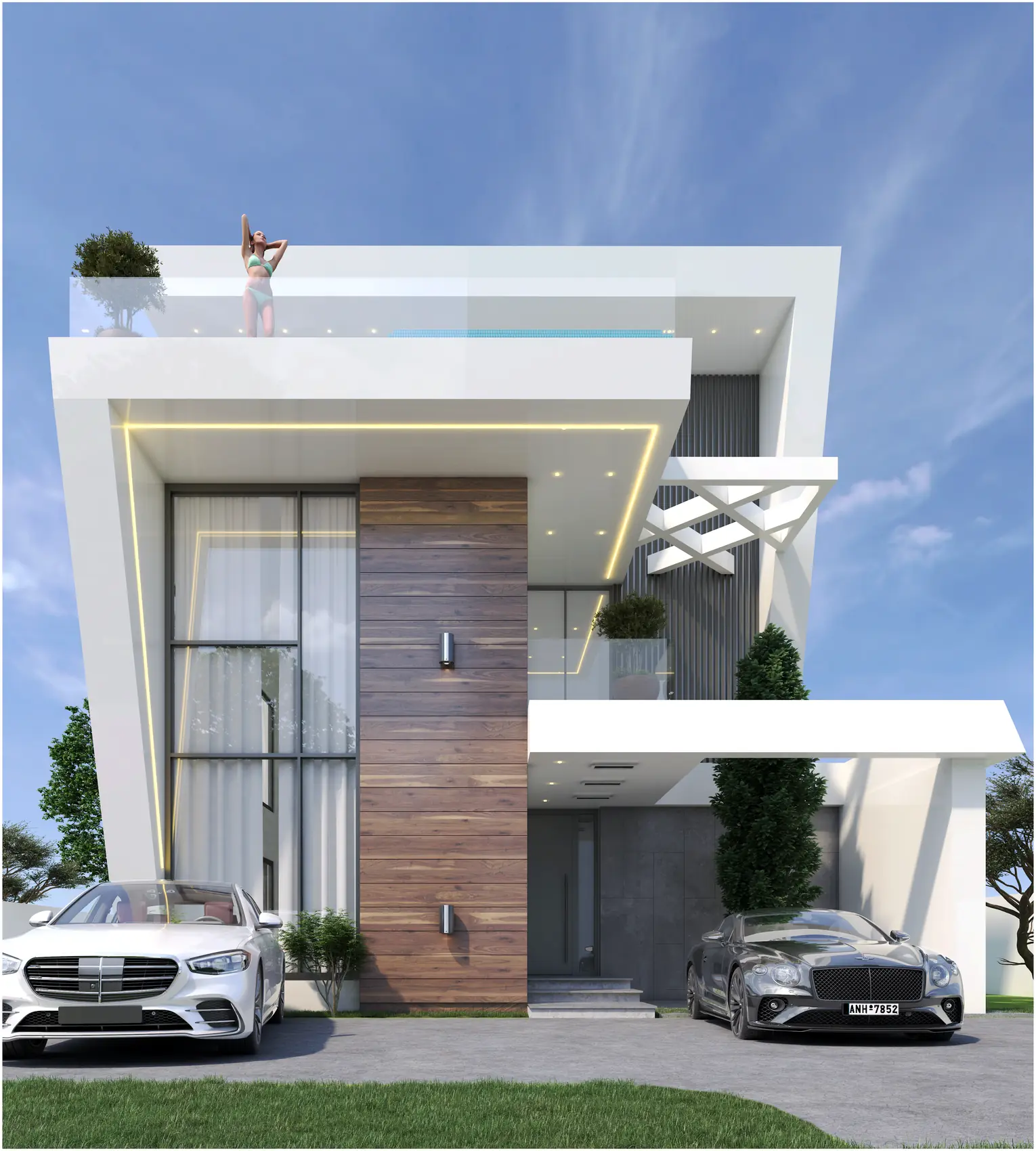 Skypool Villas, Private residences — view