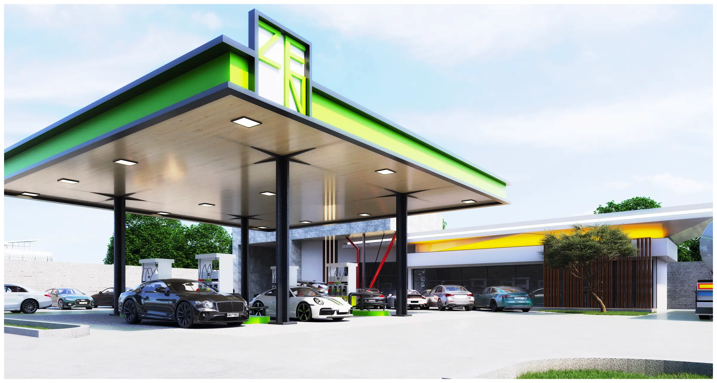 The Forecourt, Fuel station and retail