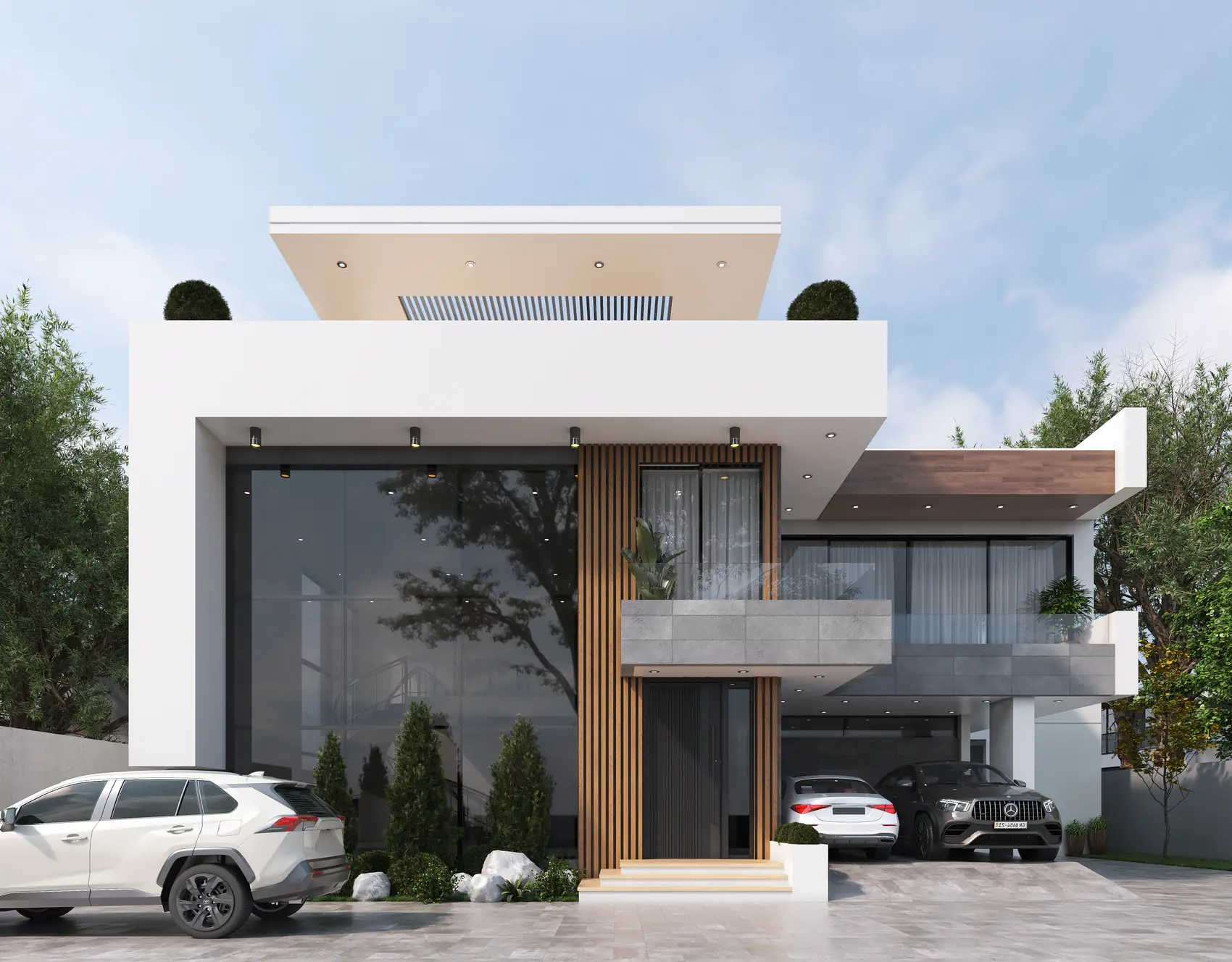 Trassaco Lantern, Private residence in Trassaco, Accra — view